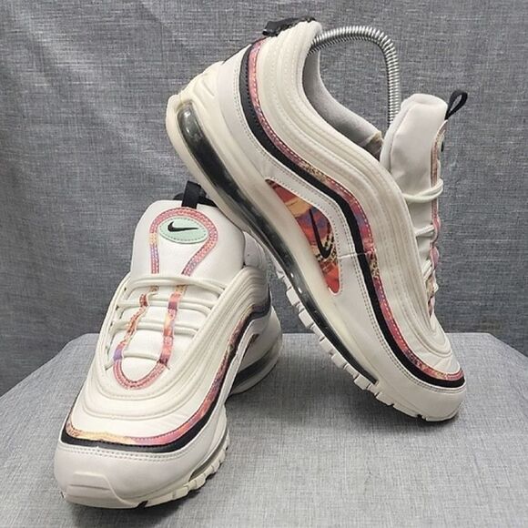 Nike Air Max 97 White Vintage Mosaic Men's Size 10 CU4731-100  Retro - Picture 1 of 12